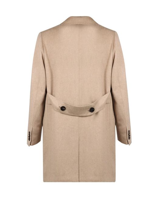 Kiton Natural Classic Overcoat for men