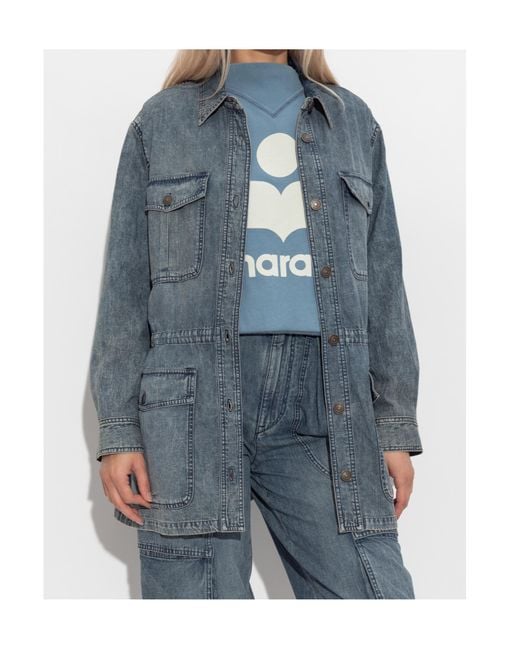Isabel Marant Blue Isabel Marant Étoile Buttoned Denim Jacket