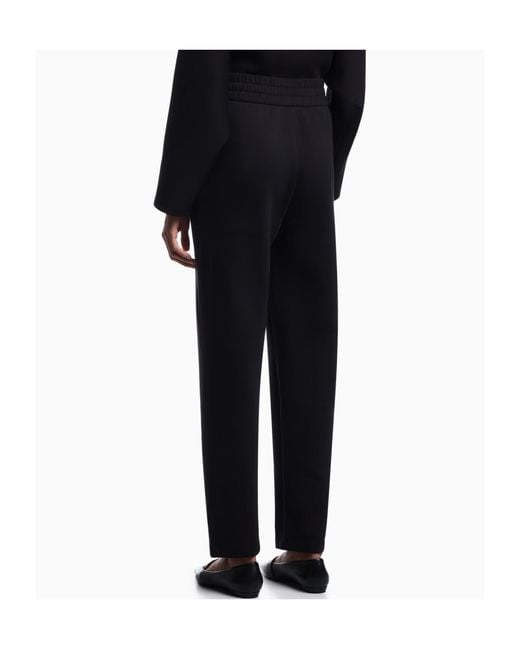 Emporio Armani Black Logo Print Joggers