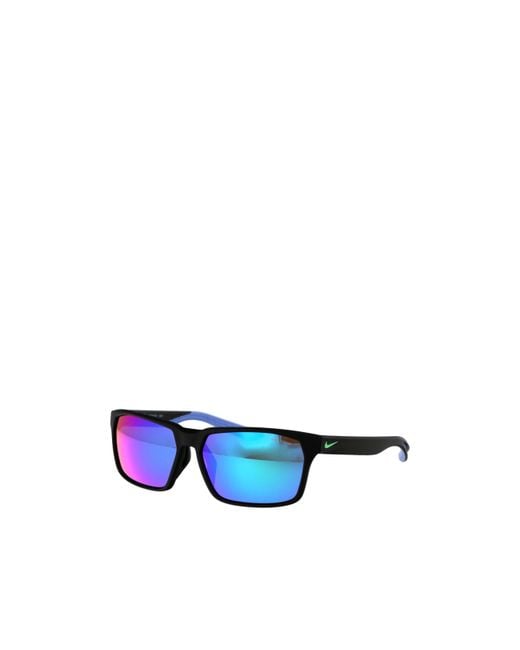 Nike Blue Maverick Rge M Rectangle Frame Sunglasses for men