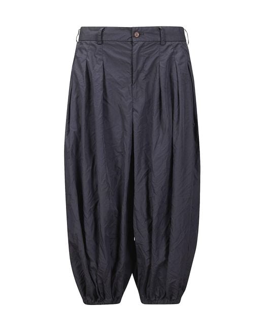 Comme des Garçons Blue Comme Des Garçons Comme Des Garçons Pleated Wide Leg Pants