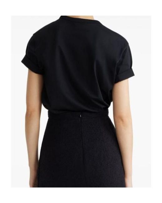 Patou Art Deco Cotton T-Shirt in Black | Lyst