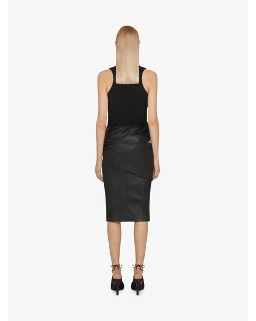 Givenchy Black Rib-Knit Tank Top