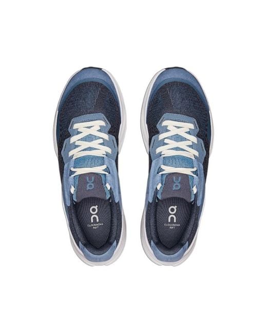 On Shoes Blue Cloudnova Rift Sneakers for men