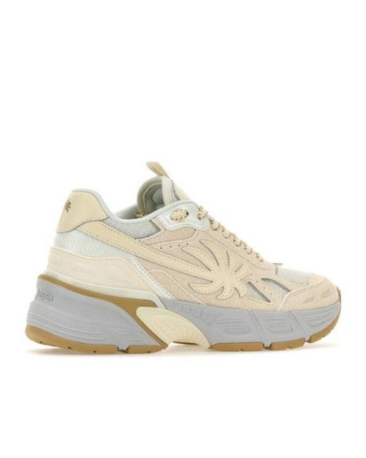 Palm Angels White Palm Patch Low-Top Sneakers
