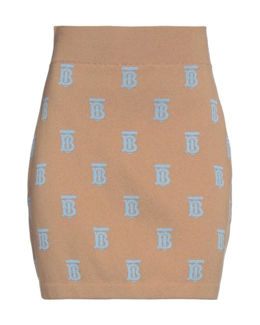 Burberry Natural Slimfit Knit Midi Skirt