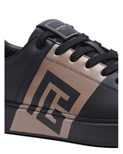 Balmain Black B-Court Trainers for men