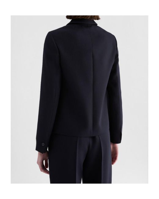 Jil Sander Blue Wool Gabardine Jacket