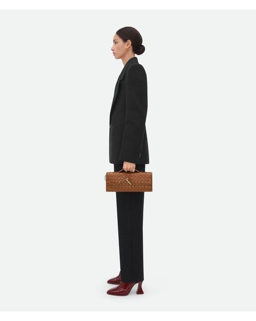 Bottega Veneta Brown Andiamo Clutch Bag