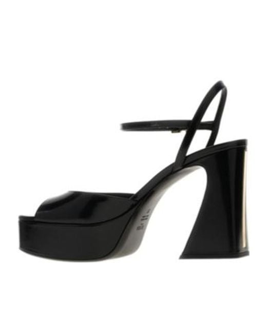 Fendi Black Block-Heel Sandals
