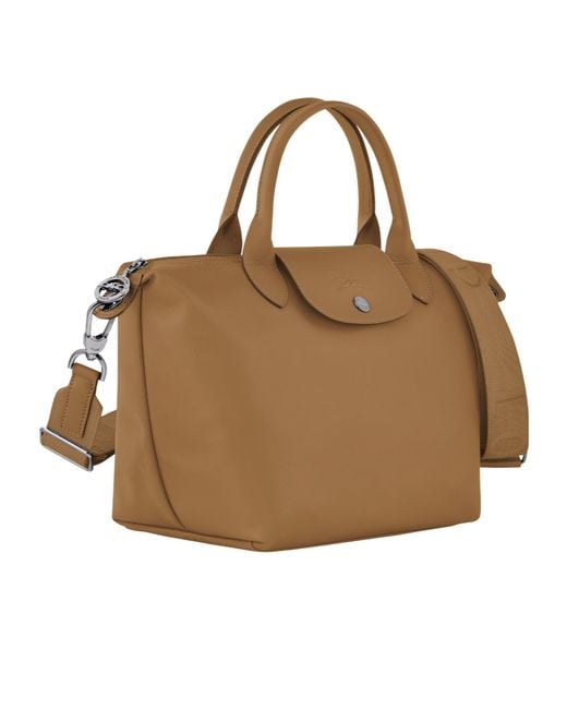 Longchamp Brown Small Le Pliage Xtra Leather Tote Bag