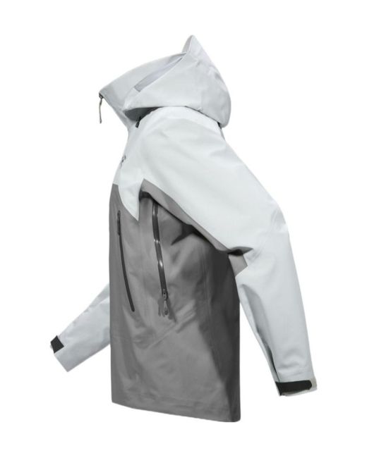 Arc'teryx Gray Colorblock Hooded Jacket for men