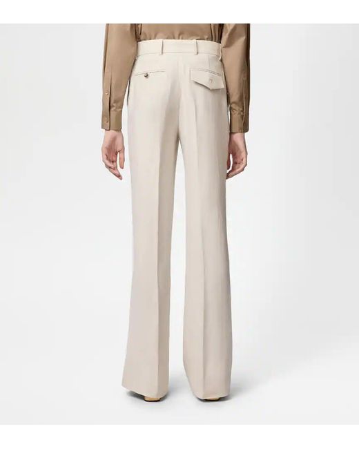 Tod's White Belt-Loop Pocket Trousers