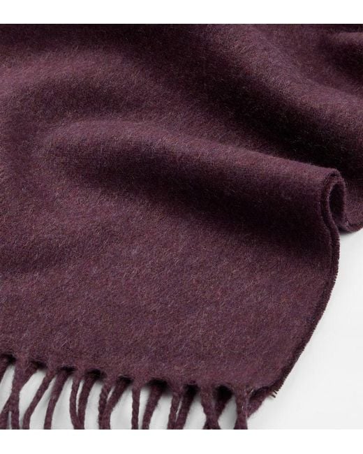 Tod's Purple Cashmere Scarf for men