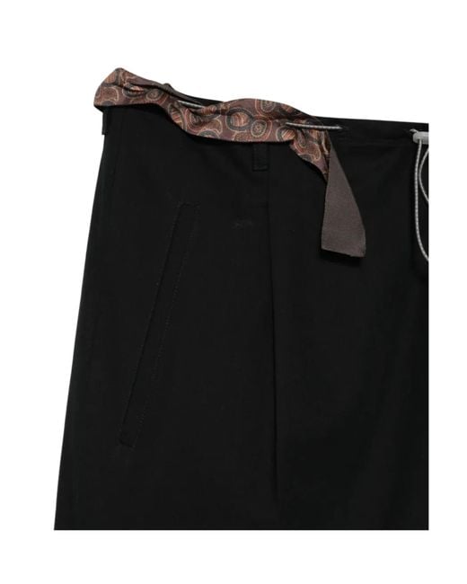 Magliano Black Belted Casual Pants for men