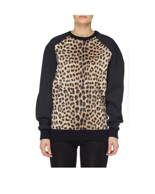 Just Cavalli Black Round-Neck Sweater