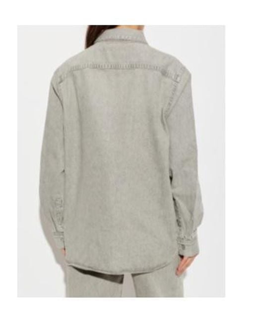 Agolde Gray Long-Sleeved Shirt