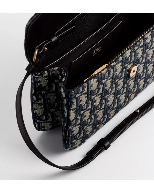 Dior Black Gallop Saddle Chain Clutch