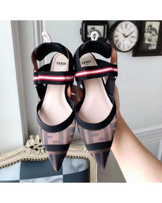 Fendi Black Colibrì Pointed Toe Pumps