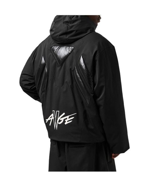 Moncler Black Jumquat Down Hooded Long Sleeve Short Puffer Jacket for men