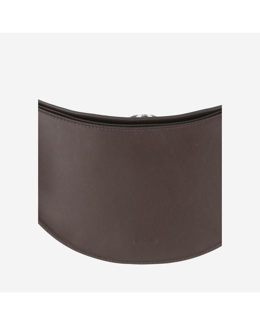 Jacquemus Brown Logo Embossed Shoulder Bag
