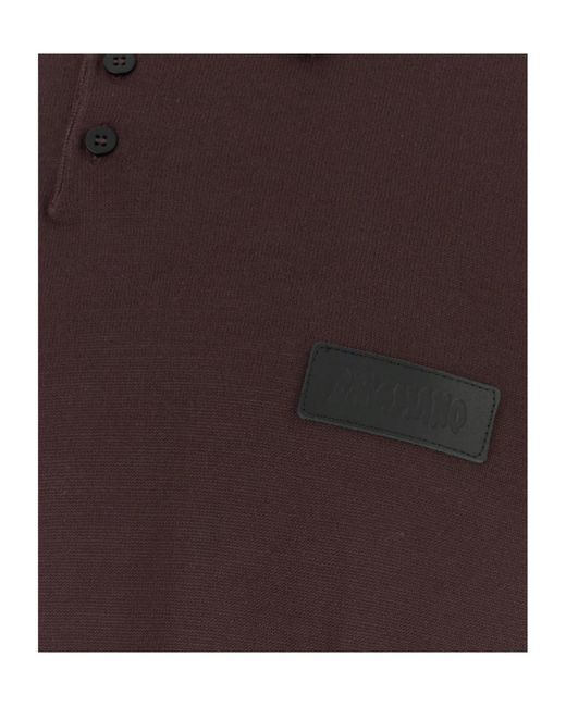 Magliano Brown Polina Classic Long-Sleeve Polo Shirt for men