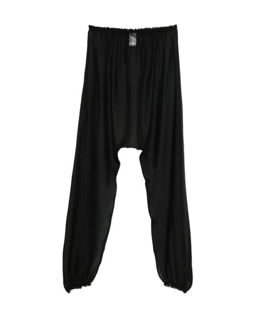 Paloma Wool Black Silk Palazzo Trousers