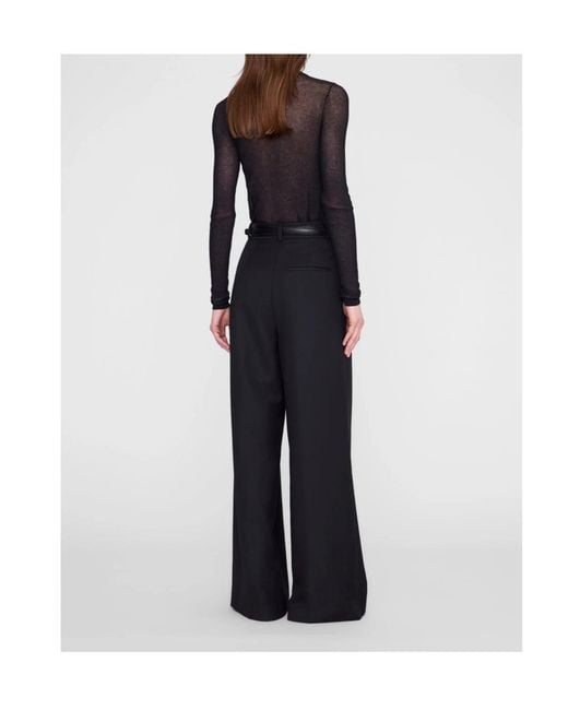 Anine Bing Black Long-Sleeve T-Shirt