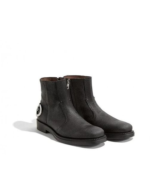 Ferragamo Black Logo Details, Boots