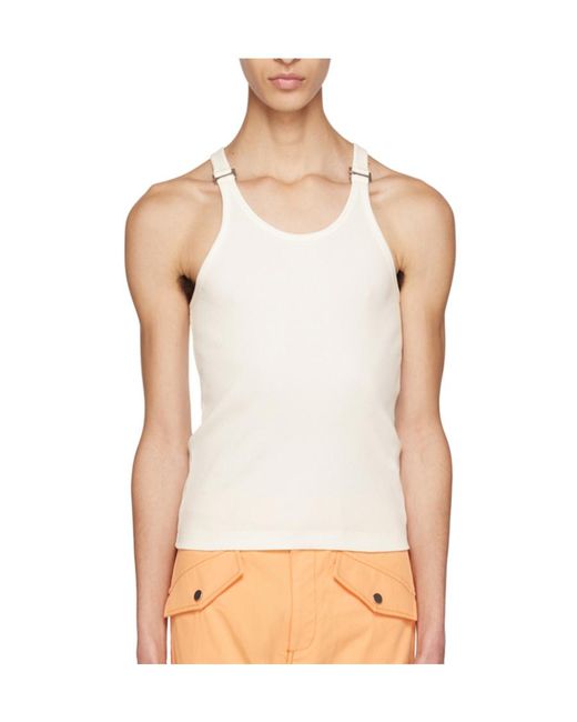 Dion Lee Natural E-Hoop Ribbed Tank Top for men