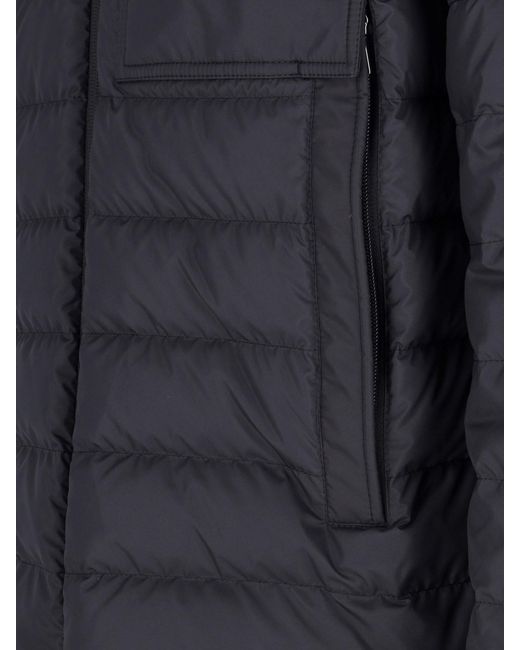 Moncler Black Berard Zip-Up Short Padded Jacket for men