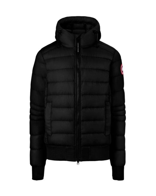 Canada Goose Black Crofton Hooded Padded Jacket for men