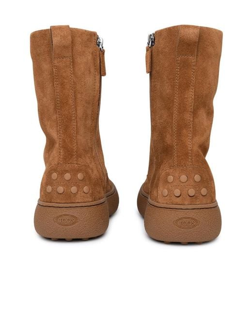 Tod's Brown W.G. Lace-Up Ankle Boots
