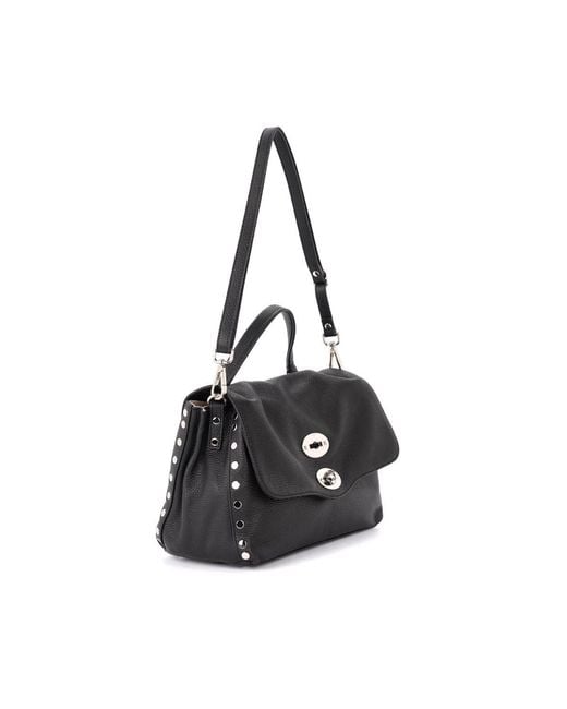 Zanellato Black Logo Shoulder Bag