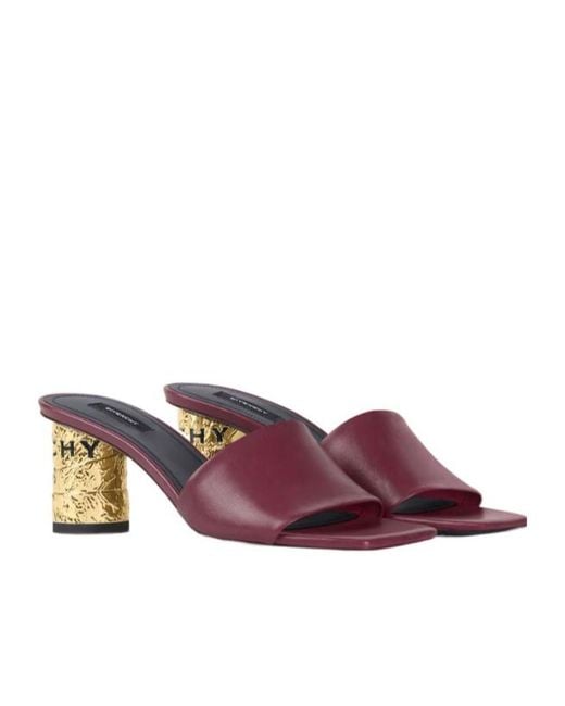 Givenchy Purple Tape Heeled Mules