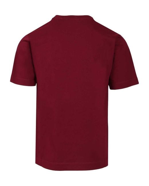 Dries Van Noten Red Crewneck T-Shirt for men