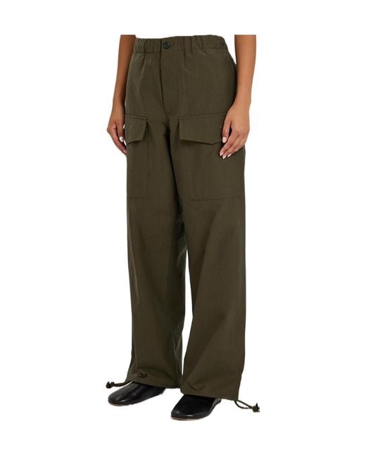 J.W. Anderson Green Solid Colour Track Pants