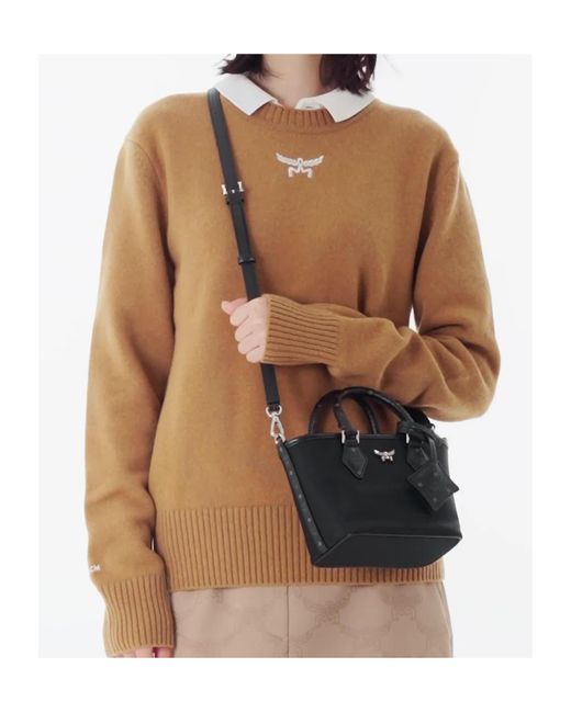 MCM Black Aren Tote Bag