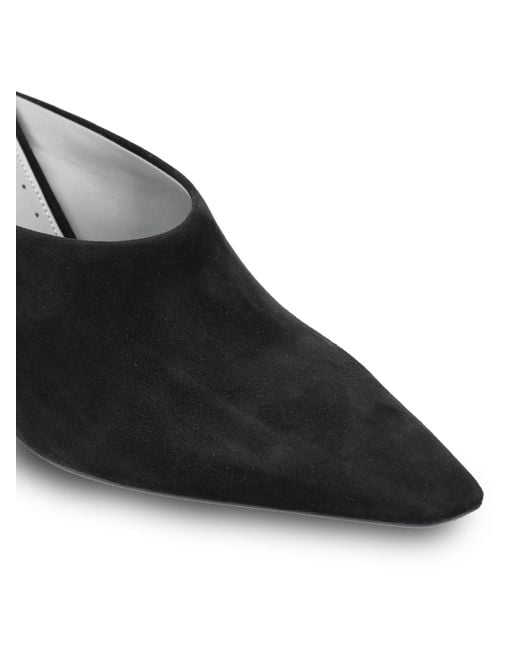 Balenciaga Black Pointed Toe Mules