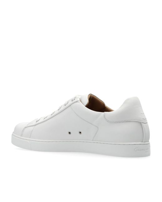 Gianvito Rossi White Leather Sneakers for men