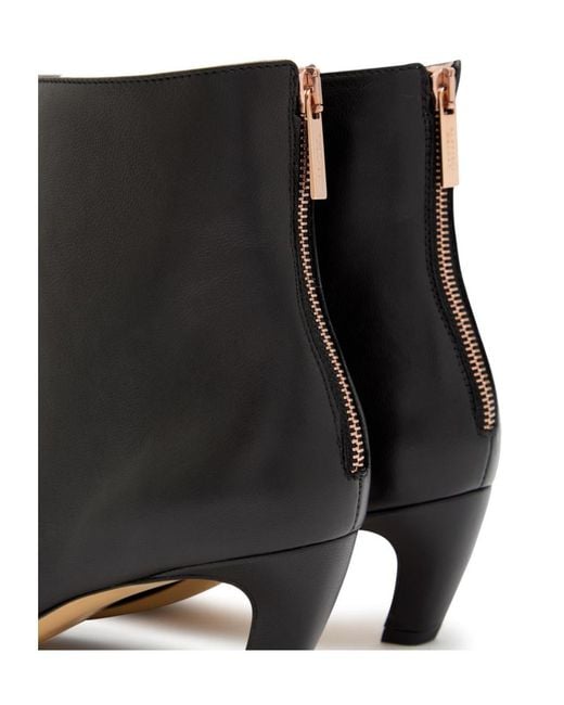 Gabriela Hearst Black Leather Ankle Boots