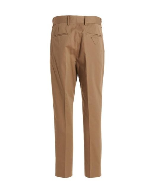Prada Natural Straight Leg Tailored Pants for men