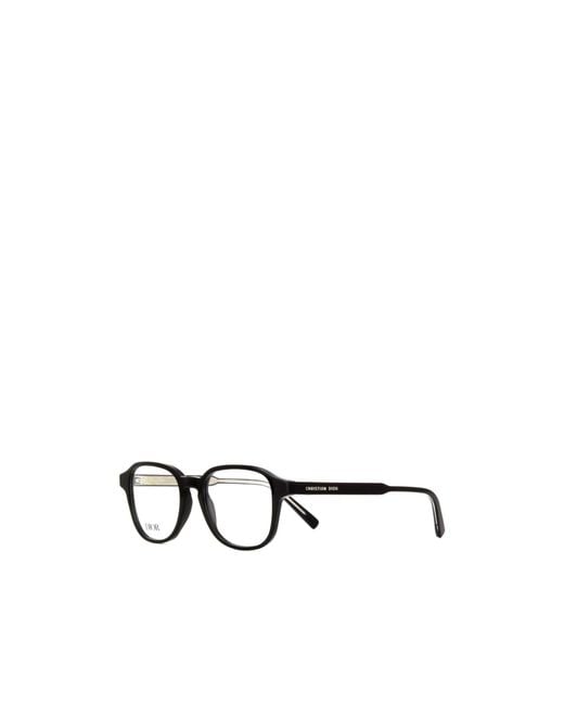 Dior White Eyewear Square Frame Glasses for men