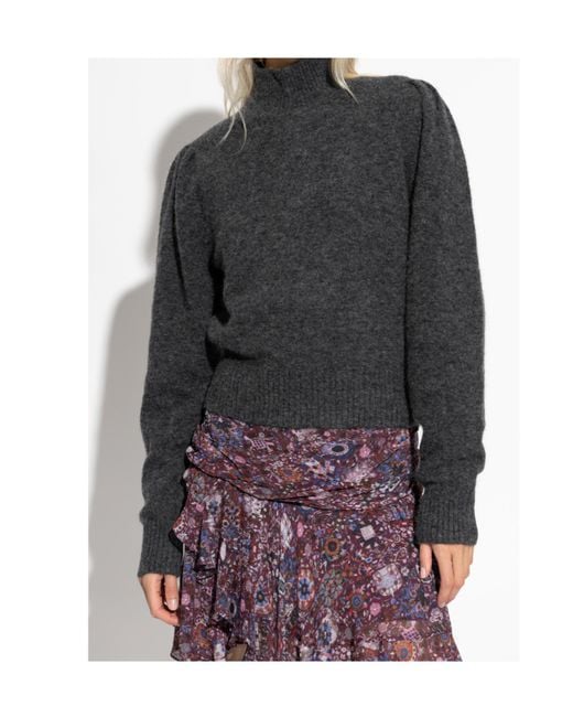 Isabel Marant Gray High-Neck Sweater