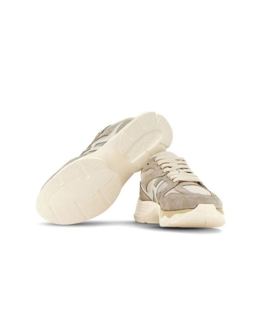 Hogan Multicolor H Logo Patch Panelled Sneakers for men