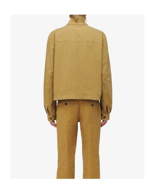 McQueen Green Skull Embroidered Shirt Jacket for men