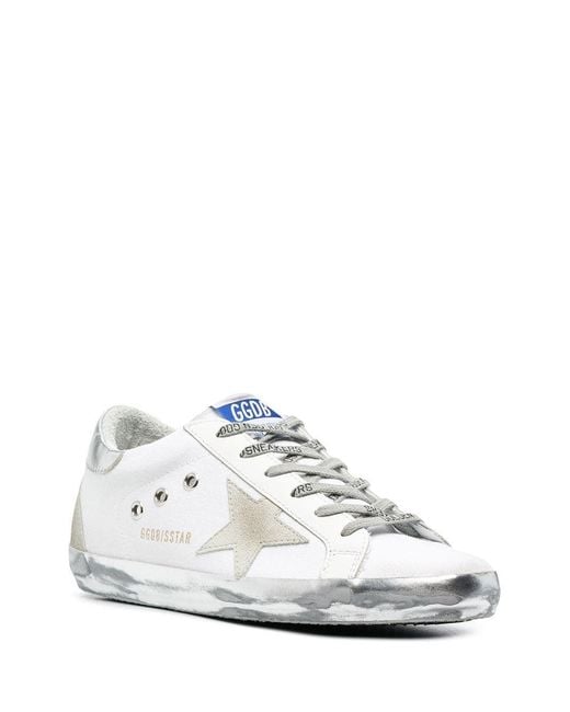 Golden Goose Deluxe Brand White Super-Star Low-Top Sneakers