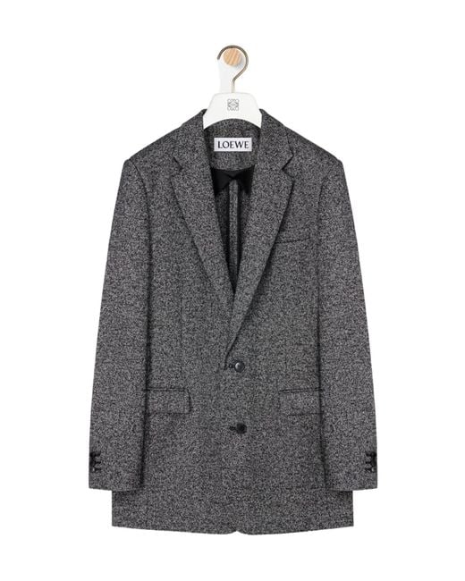 Loewe Gray Button Jacket for men