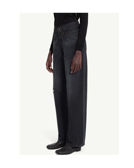 MM6 by Maison Margiela Black Straight-Leg Jeans