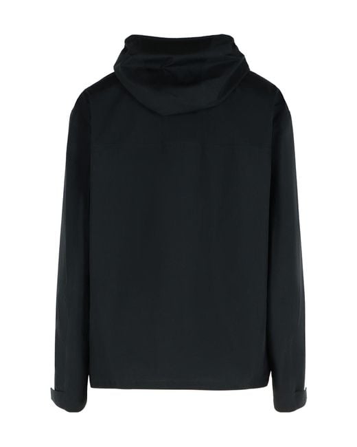 Dolce & Gabbana Black Logo Plaque Zipped Bomber Jacket for men